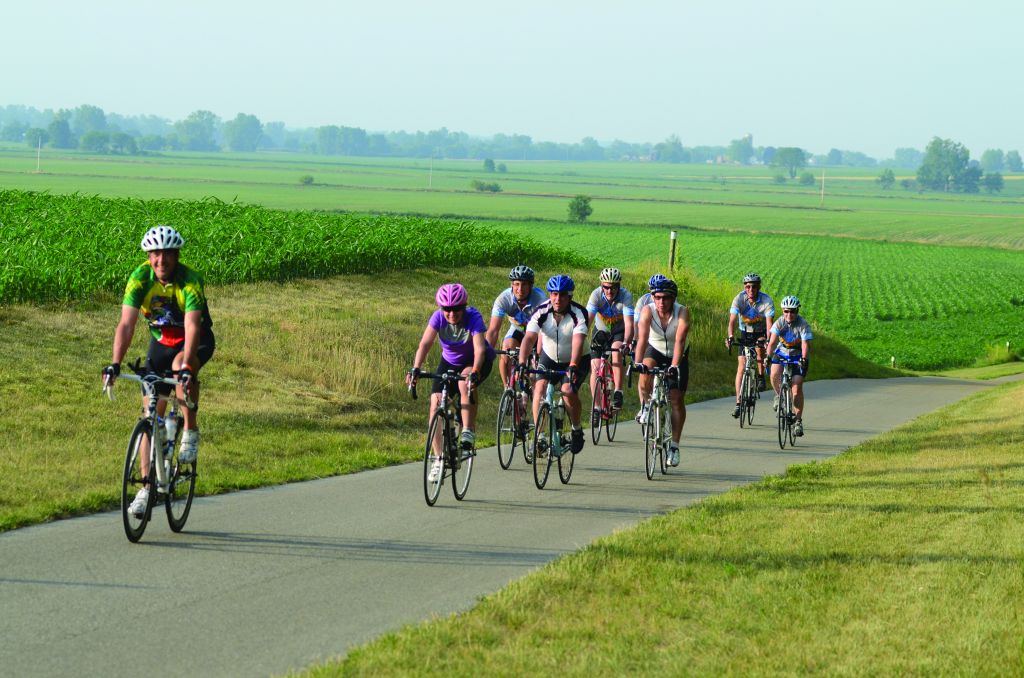 Bikers on the Pumpkinvine Trail