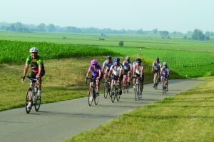 Bikers on the Pumpkinvine Trail, Mapleheart