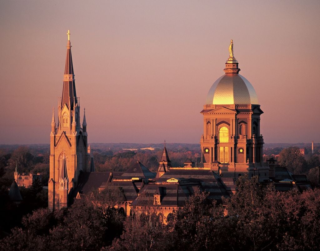 University of Notre Dame skyline