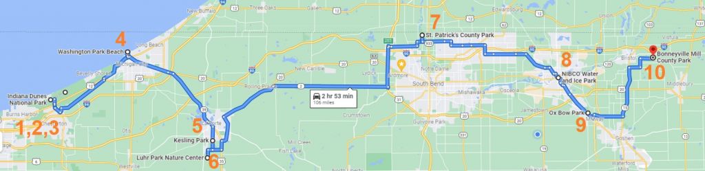 Map of Get Out & Be Active