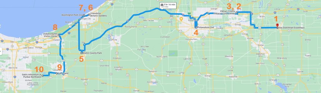 Map of Things to Do Over Spring Break