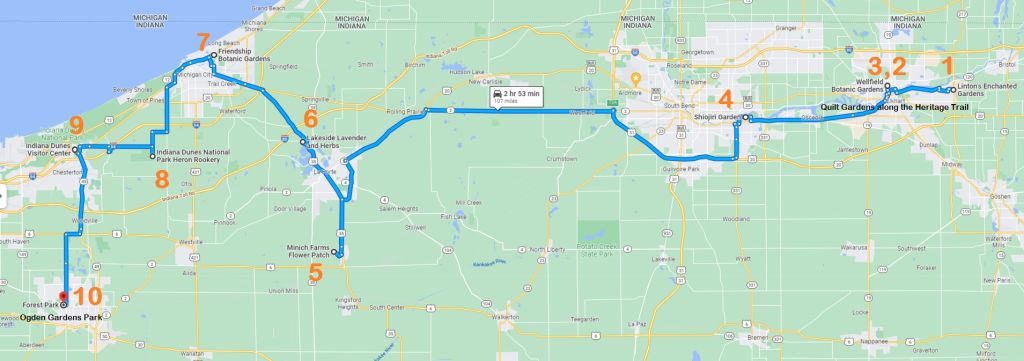 Map for Family Friendly Spring Flings 1