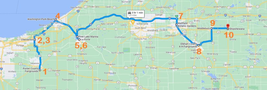 Map for Top Summer Events