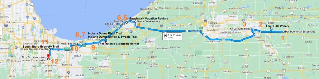 Map for Girls Weekend