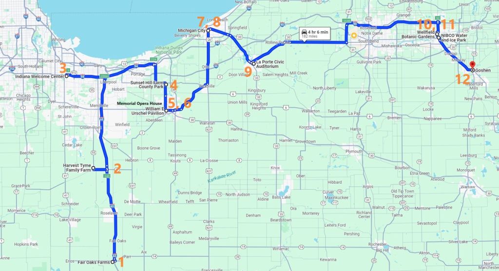Map for Holiday & Winter Events