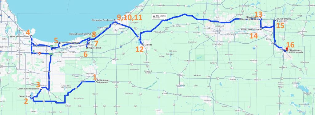 Map of our Best Summer Events