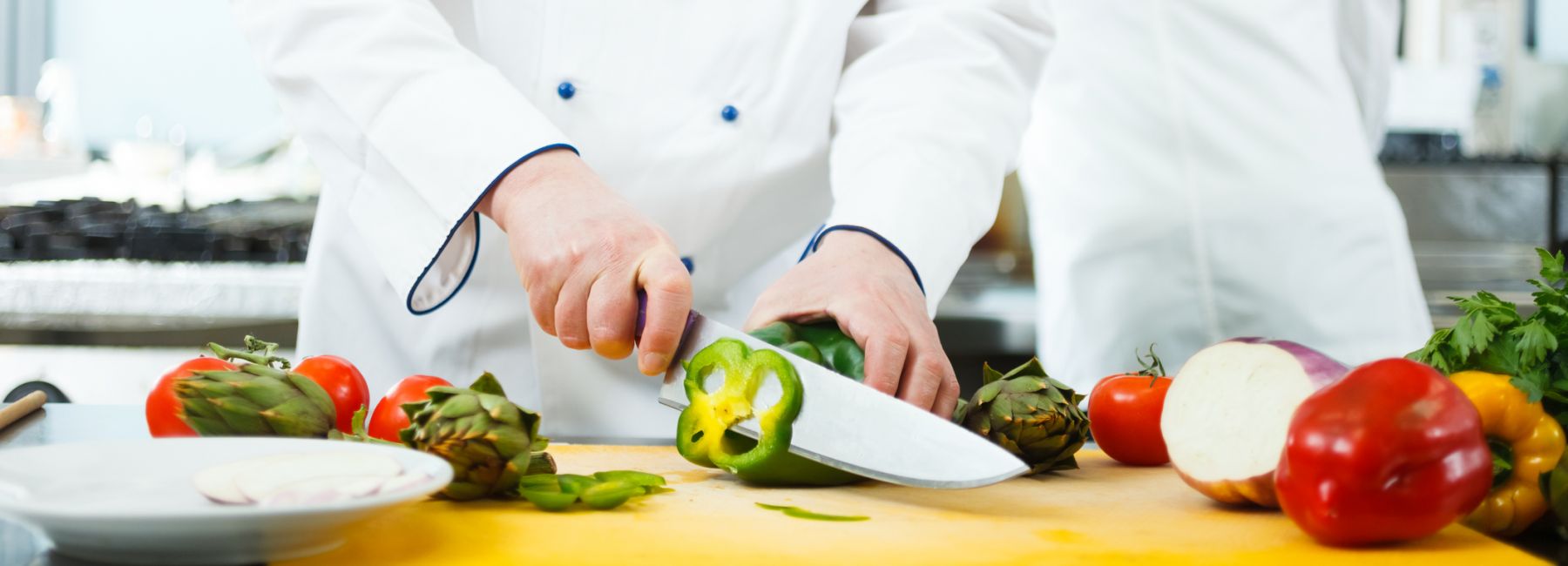 Chef Cooking in his Kitchen