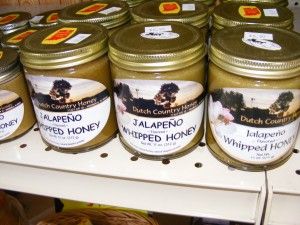Jalapeno flavored whipped honey