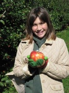 Kid with Apples