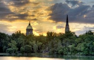 Notre Dame Sun Rise