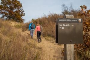 HIking in the Indiana Dunes