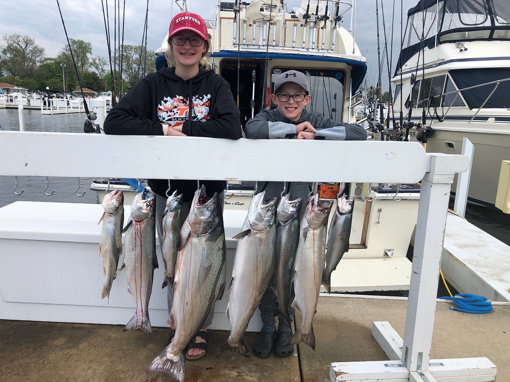 Charter Fishing on Lake Michigan and inland lakes