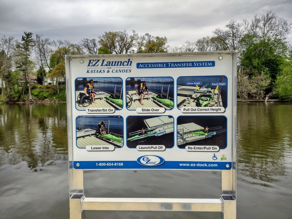 ADA Friendly Kayak launch in Elkhart