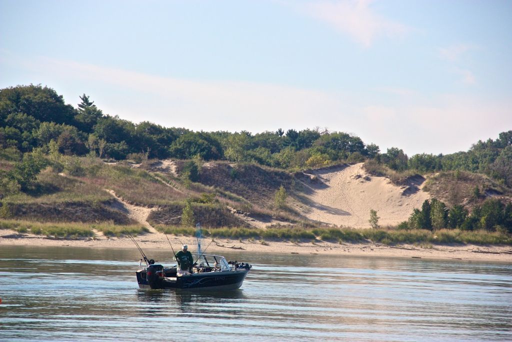 Fishing in the Indiana Dunes