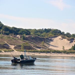 Fishing in the Indiana Dunes
