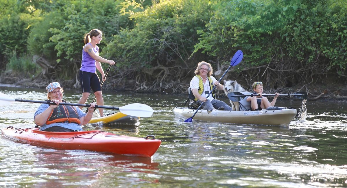 Paddling in the Indiana Dunes