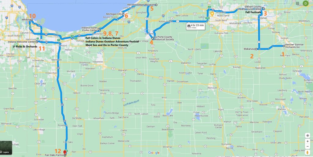 Map for Family Fall Events
