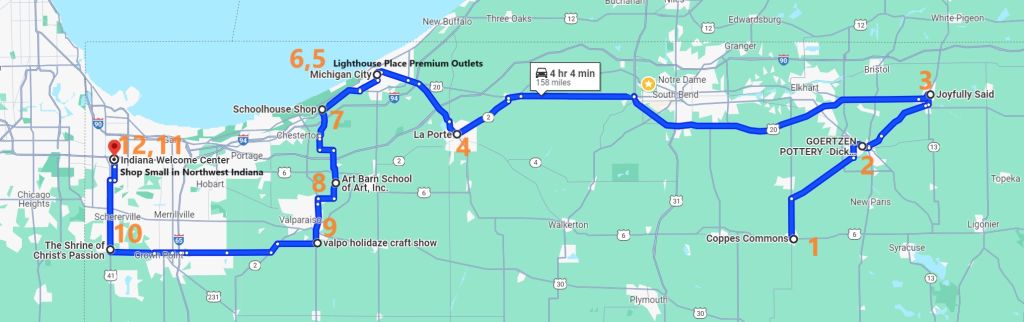Map for Holiday Shopping