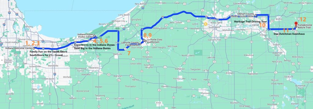 Map for Visiting Family & Friends